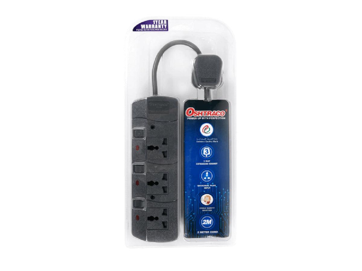Oshtraco 3 Way Universal Extension, 2 Meter – Grey (OTC-3313S-2M)