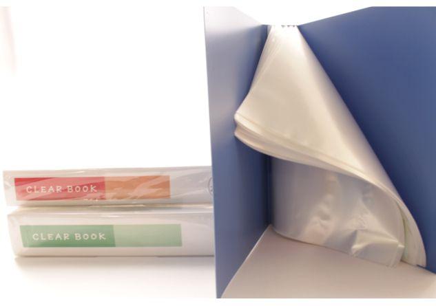 Deluxe Clear Book A4, Assorted Colors, 80 Pockets with Case