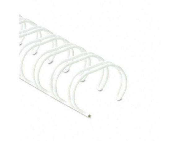 Fellowes Wire Binding Rings, 34 Loops, 6mm, 100/box, White