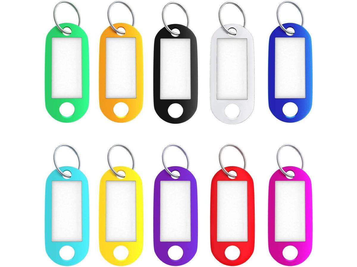 Plastic Key Rings Assorted Colors 50 pcs/pack