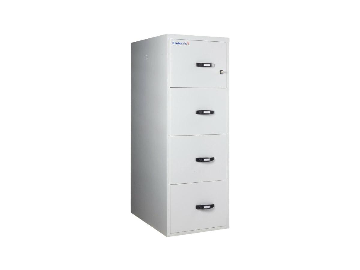 Chubbsafes Fire File Fire Resistant Document Protection Cabinet 31” 4 Drawers with 2 Key Locks