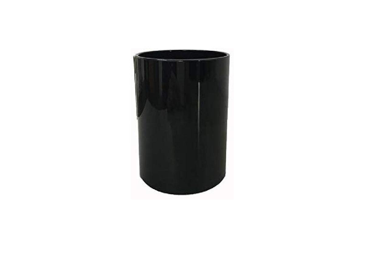 Deli Plastic Pen Stand, Round, Black