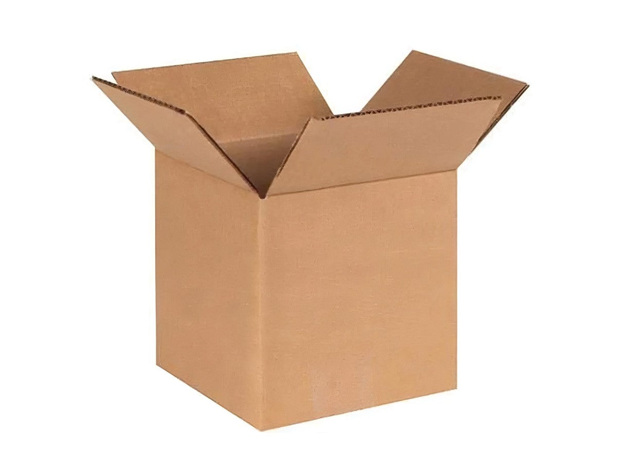 Corrugated Kraft Board Storage Box, 60x60x60cm, flat packed