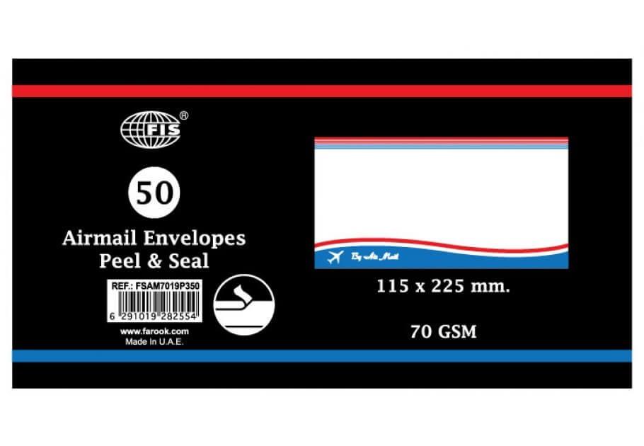 Airmail Envelope(350) – Peel & Seal, 70GSM, (Pack of 50)