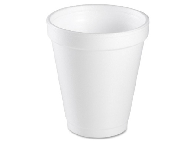 Cups Styro White for Coffee and Tea, 6oz, 25cups-pack