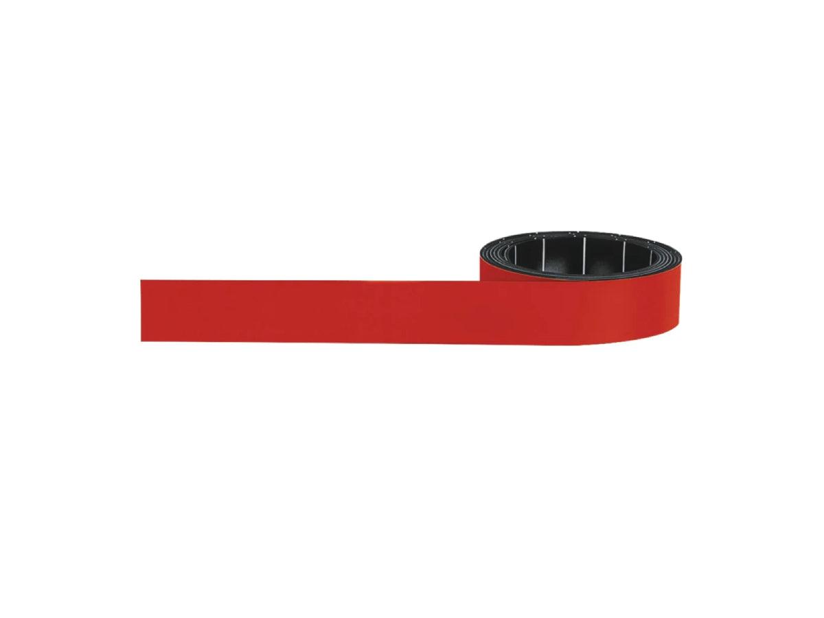 Magnetoplan Magnetic Strips in Rolls 15mm-W 1m-L Red Color