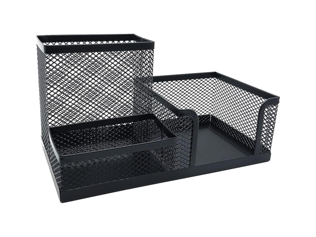 Deluxe Metal Mesh Desktop Organizer, Black