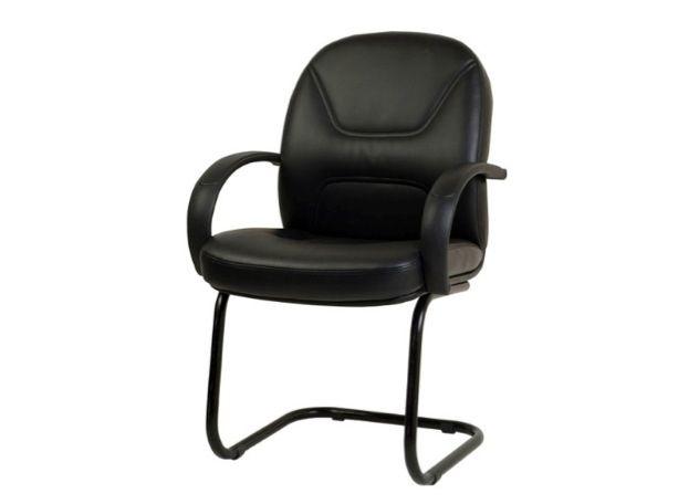 New Ora Visitor Chair, Fabric Black