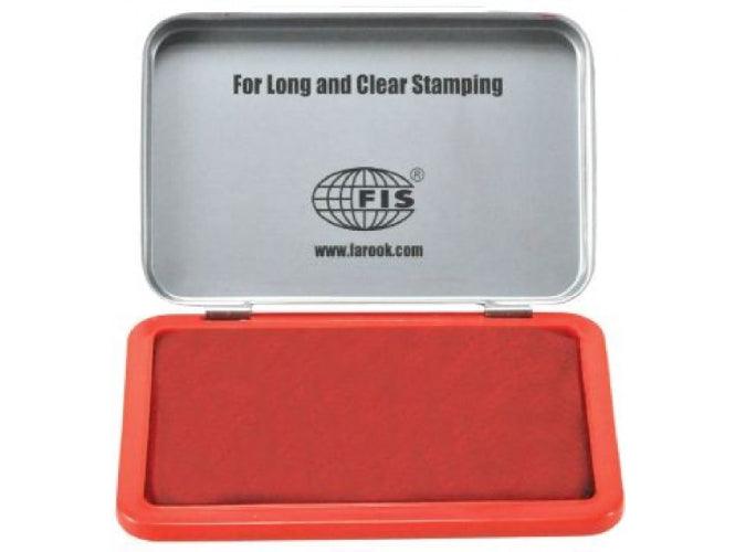 Stamp Pad 122 x 84 x 14mm, Red (FSSM3RE)
