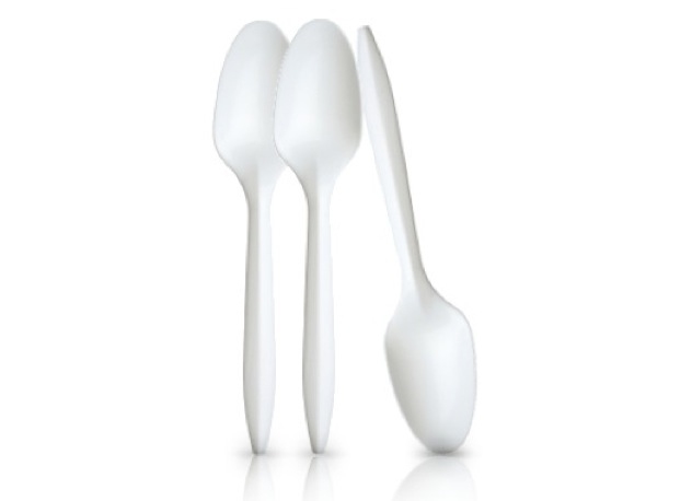 Plastic Spoon Big Disposable 50pcs-pack