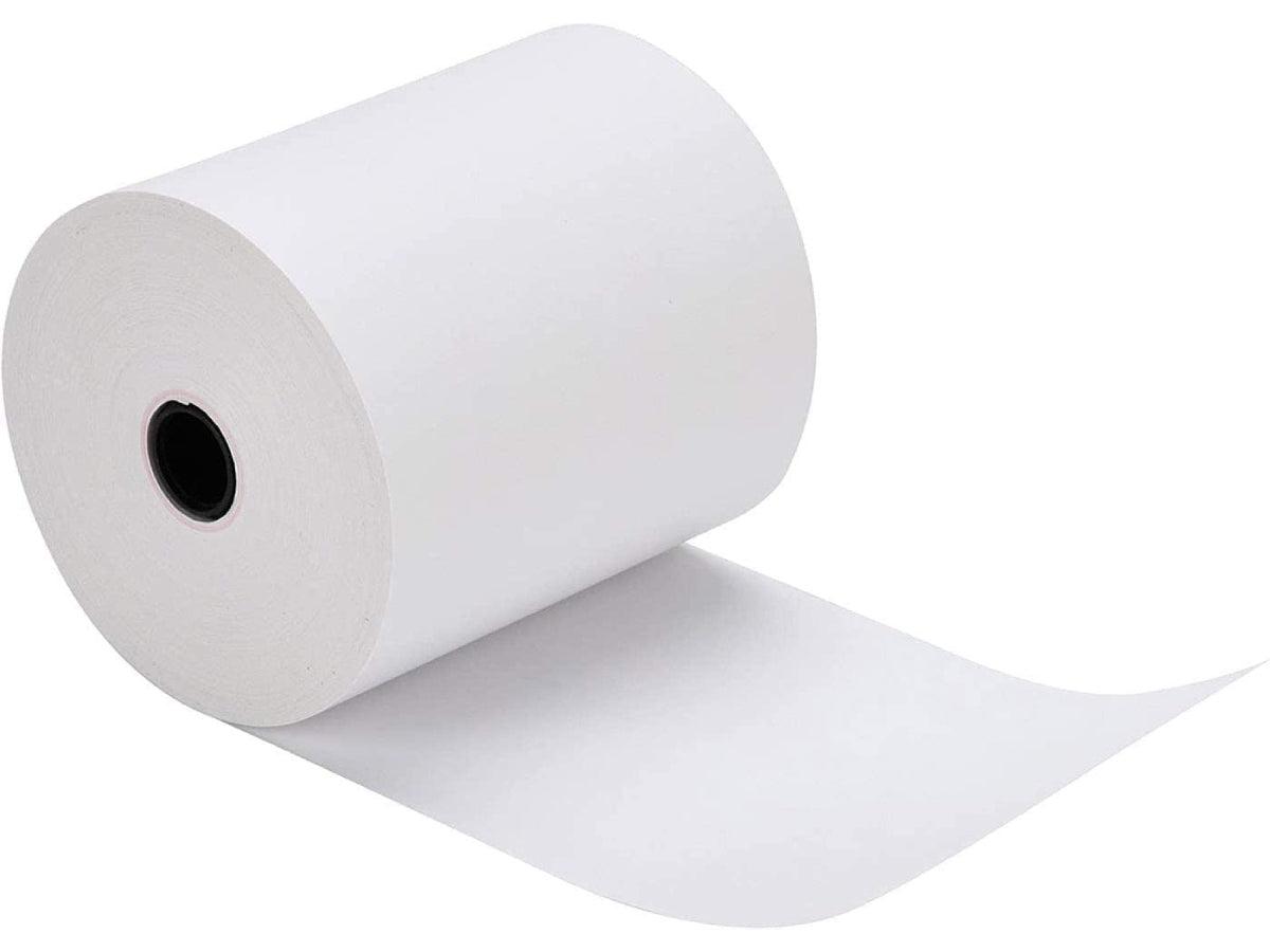 Thermal Cash Roll, 80 x 80 mm x 0.5″, 2pcs/pack, White