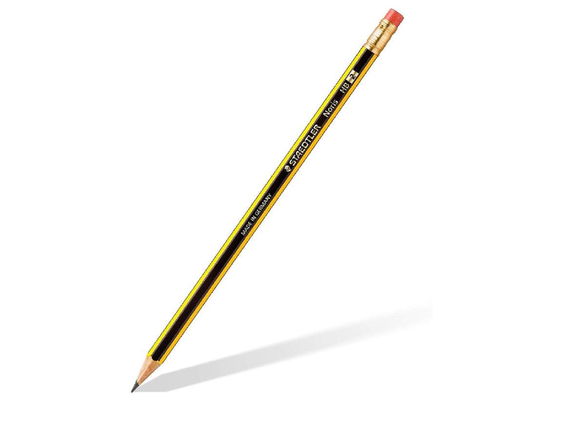 Staedtler Noris HB2 Pencil with Eraser Tip 12/box