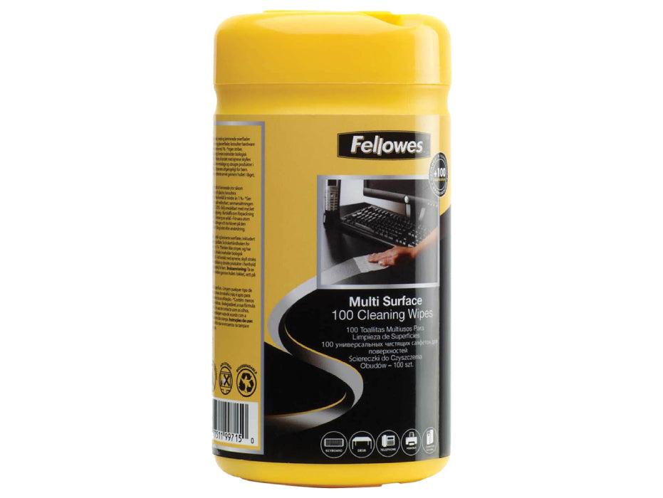 Fellowes Surface Cleaning Wipes 100/pack