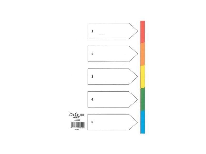 Deluxe Divider Manila Colored A4 5 Tabs