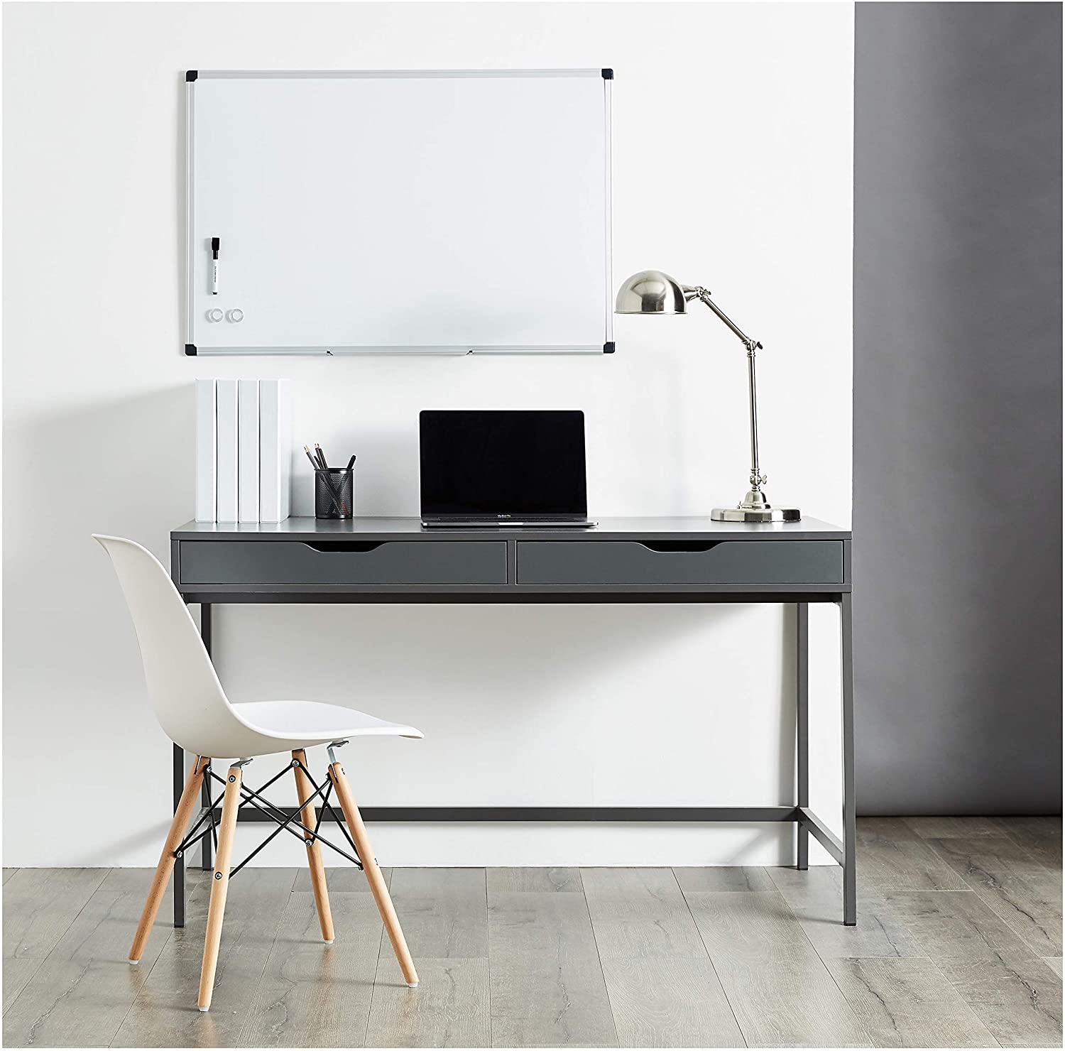 Deli Magnetic Whiteboard with Aluminum frame 120cm x 240cm
