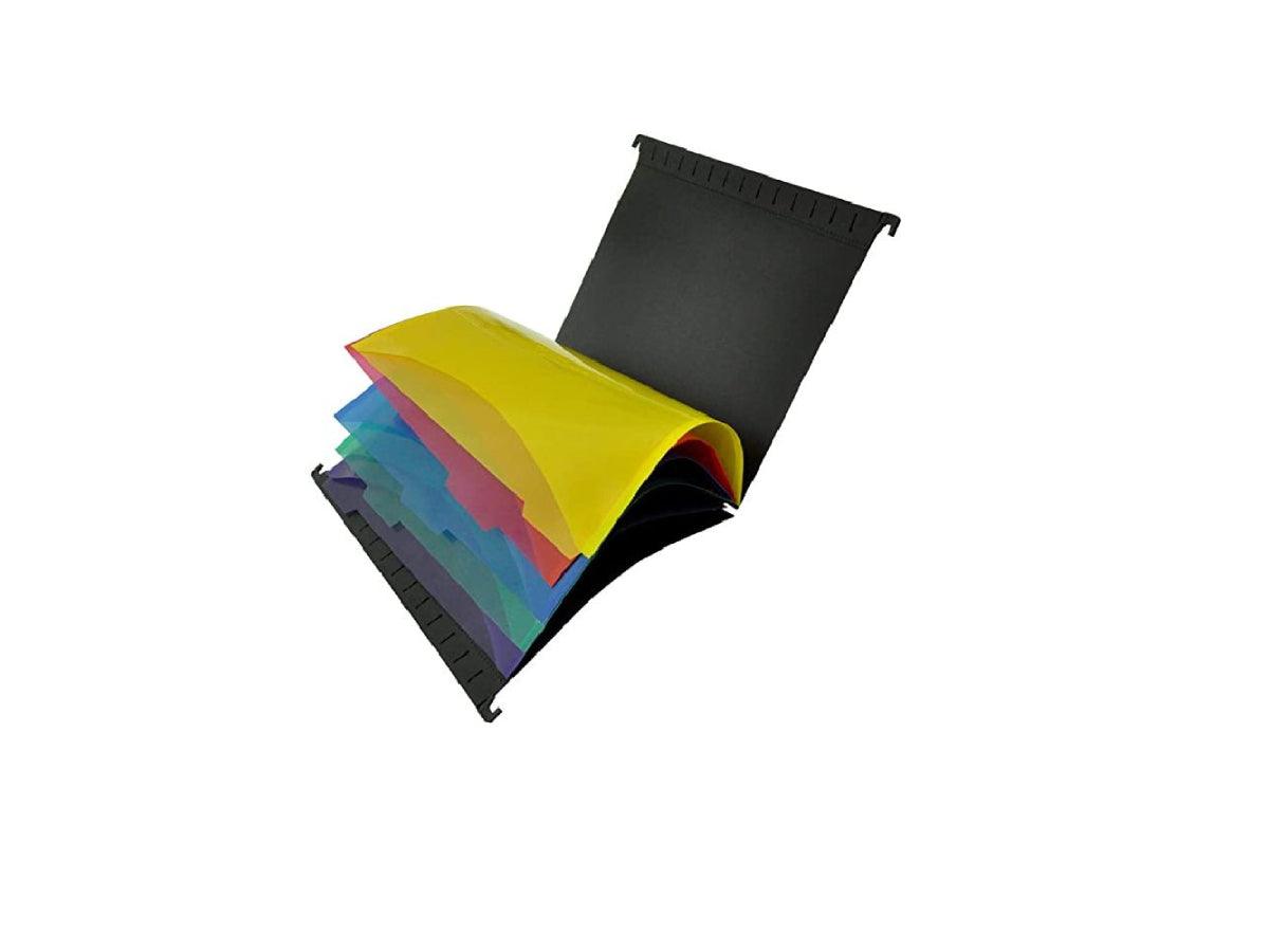 PVC Hanging File with 5 Color indexed Folder, F/S, (210x330mm)