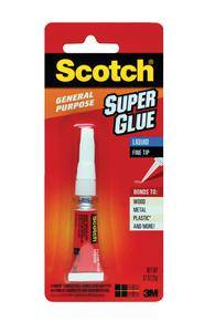 3M Scotch Super Glue Liquid, 0.7oz, 1pc-pk