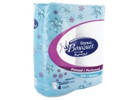 Sanita Toilet Tissue Rolls, 250 Sheets, 4 rolls-pack