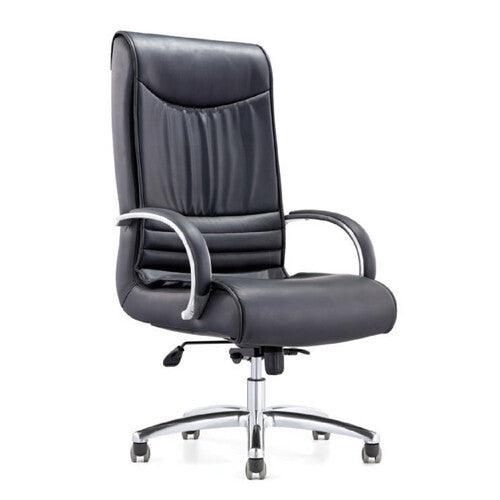 Major High Back Swivel Chair, PVC, Black Color