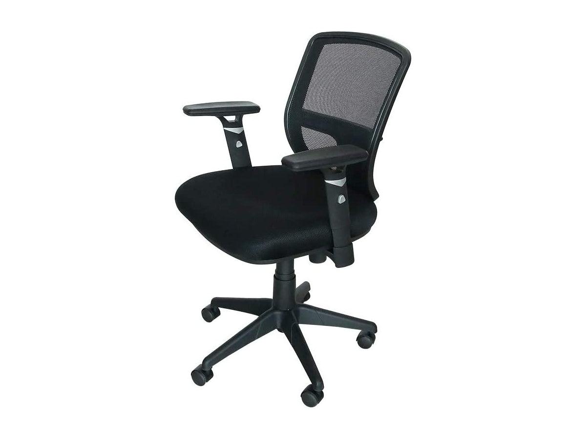 PIlot Mesh Back ( Medium Back ) and Upholstered Seat, with Nylon Base