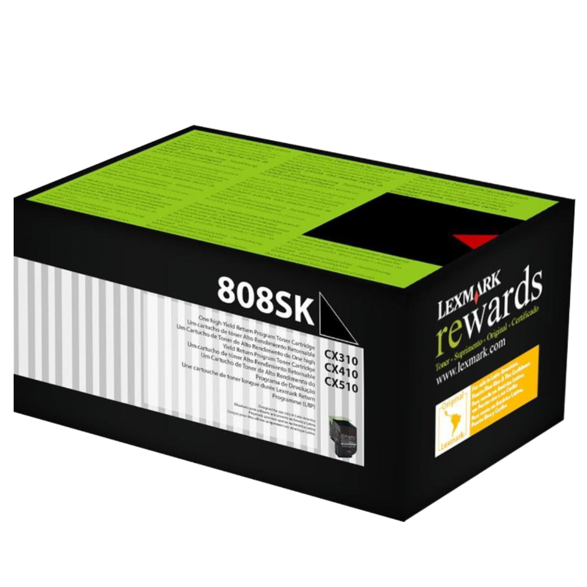 Lexmark 808SK Black Toner Cartridge 80C8SK0