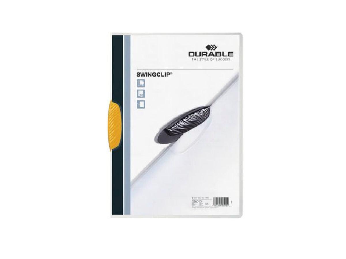 Durable Swingclip Folder A4, Yellow Clip