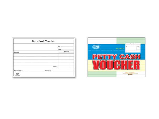 Petty Cash Voucher Booklet A6