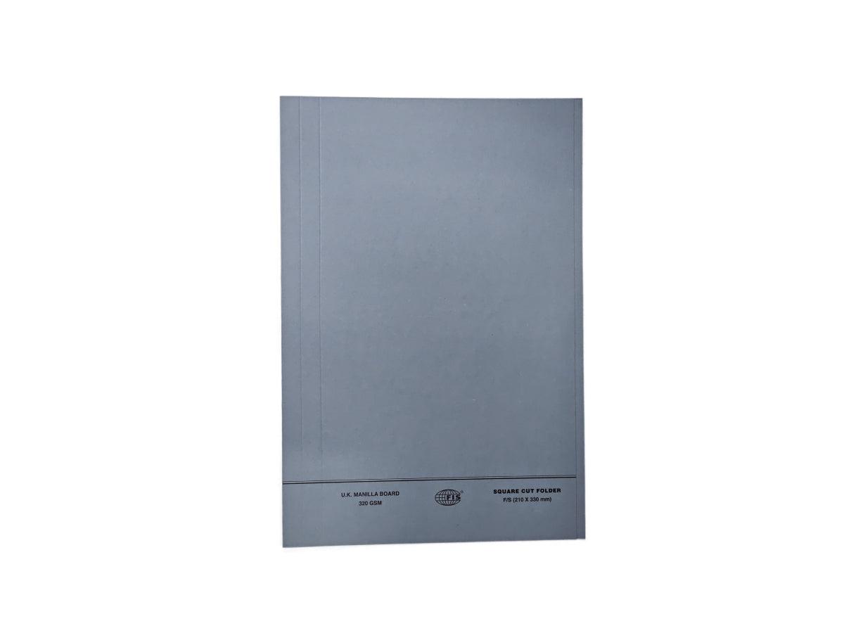Square Cut Folder FS 10/pack Blue