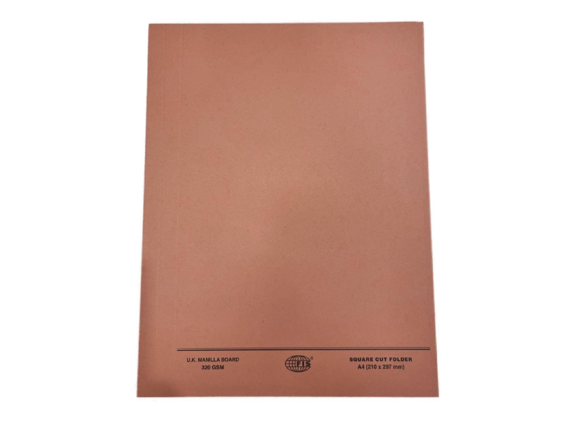 Square Cut Folder A4, 10/pack, Orange