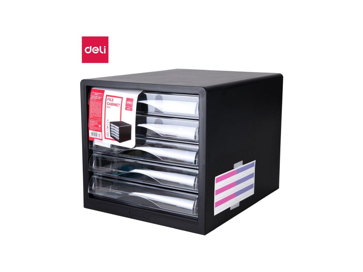 Deli 9775 5 Drawer Plastic File Cabinet ( without Lock )