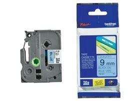 Brother P-touch 9mm TZ-521 Laminated Tape, 8 m, Black on Blue