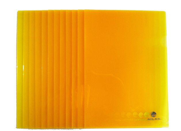 Atlas Clear L Folder A4, 12-pack, Yellow
