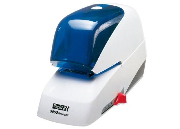 Rapid 5050 Electric Stapler, 50 Sheets Capacity, Blue