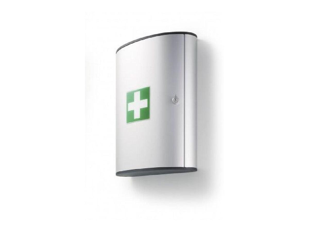 Durable aluminum FIRST AID BOX L, empty