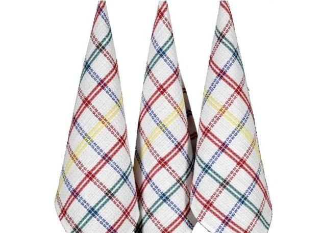 Cotton Kitchen Cloth Assorted Colors, Small 39x58cm, 12-pack
