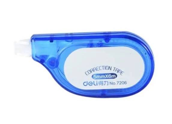Deli No.7206 Correction Tape 5mmX6m