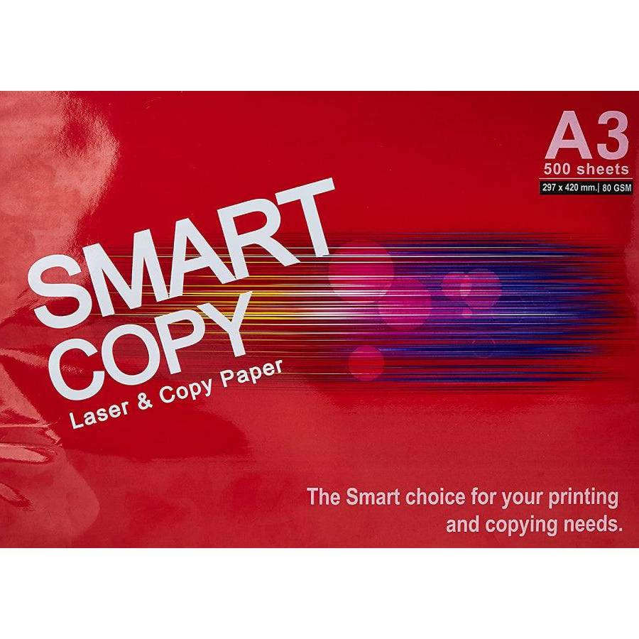 Smart Copy Paper, 80 gsm, A3 Size, 500 Sheets / Ream