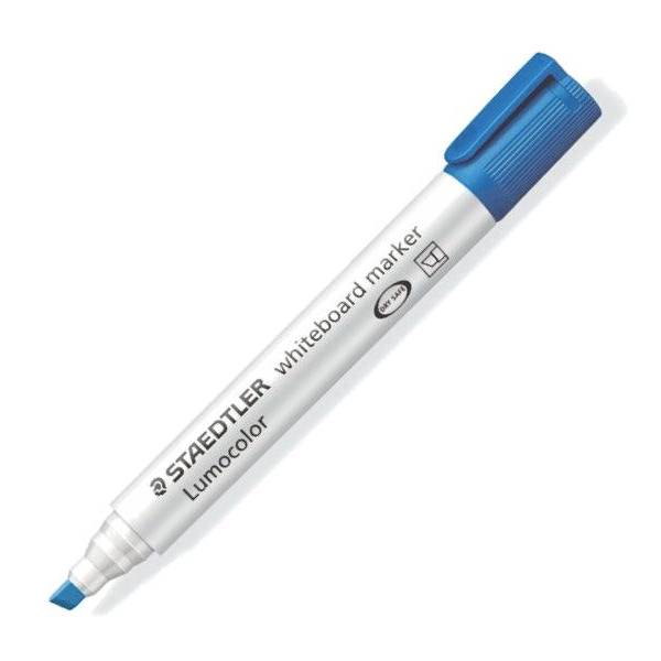 Staedtler Lumocolor White Board Marker Chisel Blue