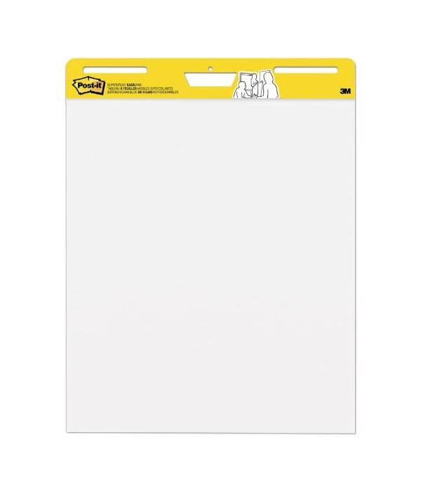 3M Post-It Self-Stick Easel Pad 559, Plain White, 25 x 30 in, 30sheets/pad