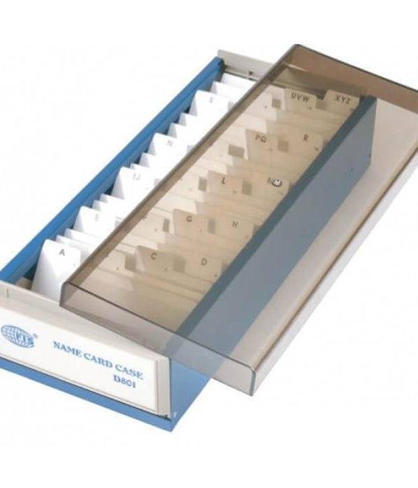 Business Card Case with A-Z Index, 600 Cards