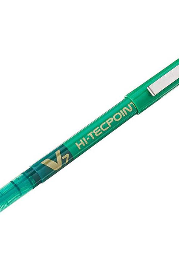 Pilot V7 Hi-Tecpoint BX-V7 Roller Ball Pen, 0.7mm, Green