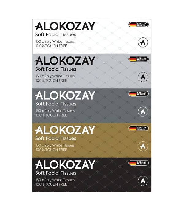 Alokozay Soft Facial Tissues 150 X 2 Ply, 5pcs/pack