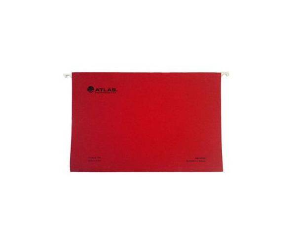 Atlas Suspension/Hanging Files, FS Size, 50/box, Red