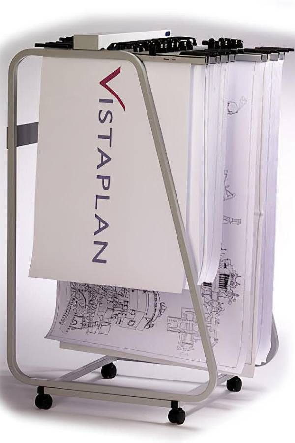 Vista Plan Front Load Drawing Trolley A0