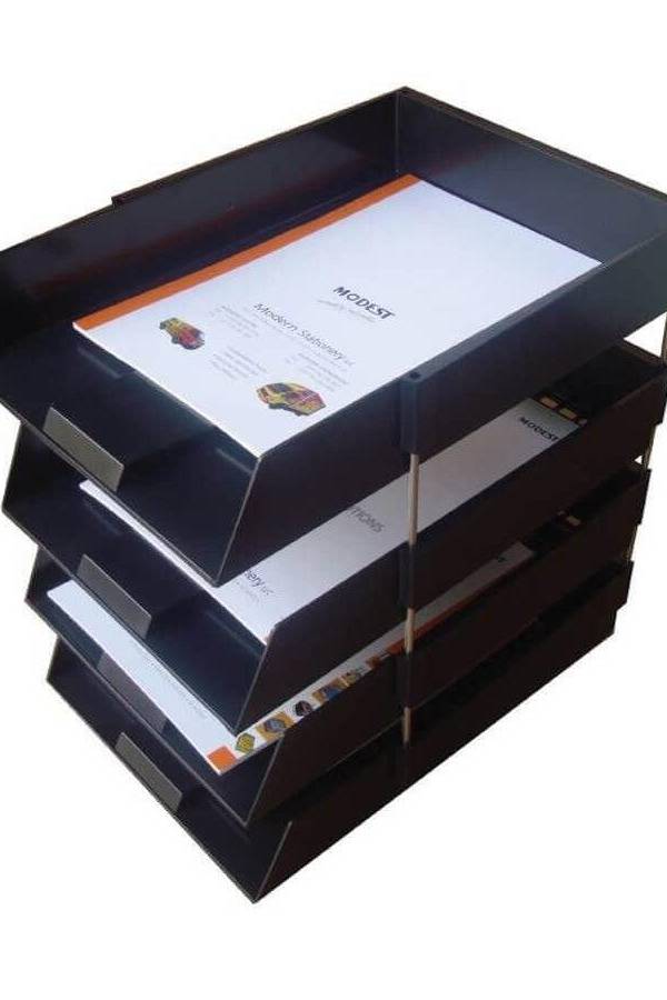 Modest MS-10422 4 Tier Document Tray – Black