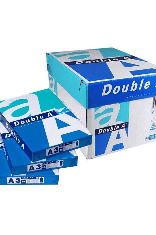 Double A Premium Photocopy Paper, A3 Size, 80 gsm, 5 Reams – Box