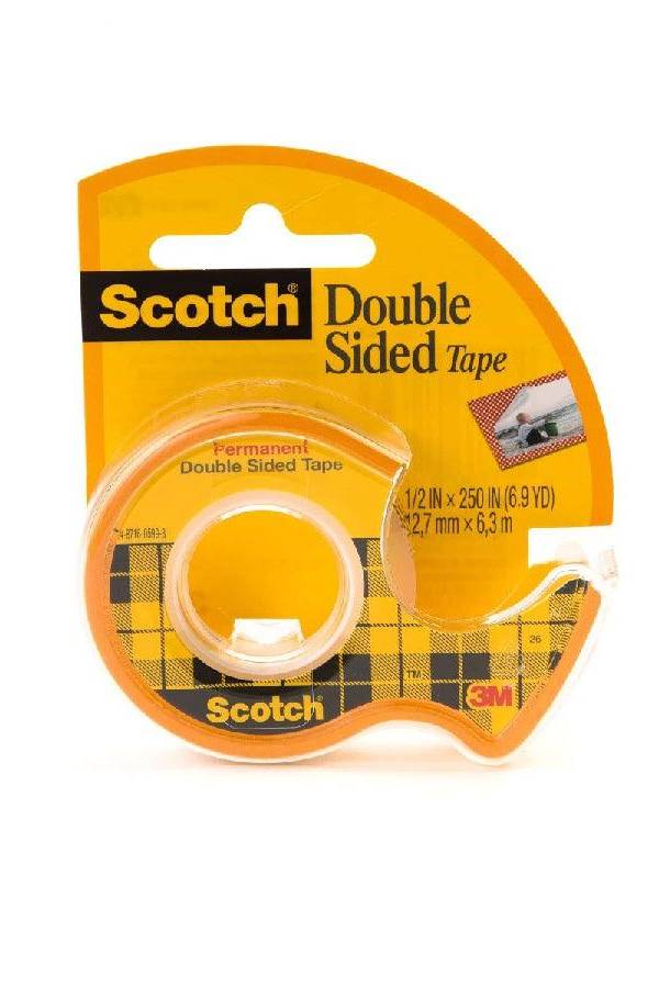 3M Scotch Double Sided Tape with Dispenser 1/2″ x 250″