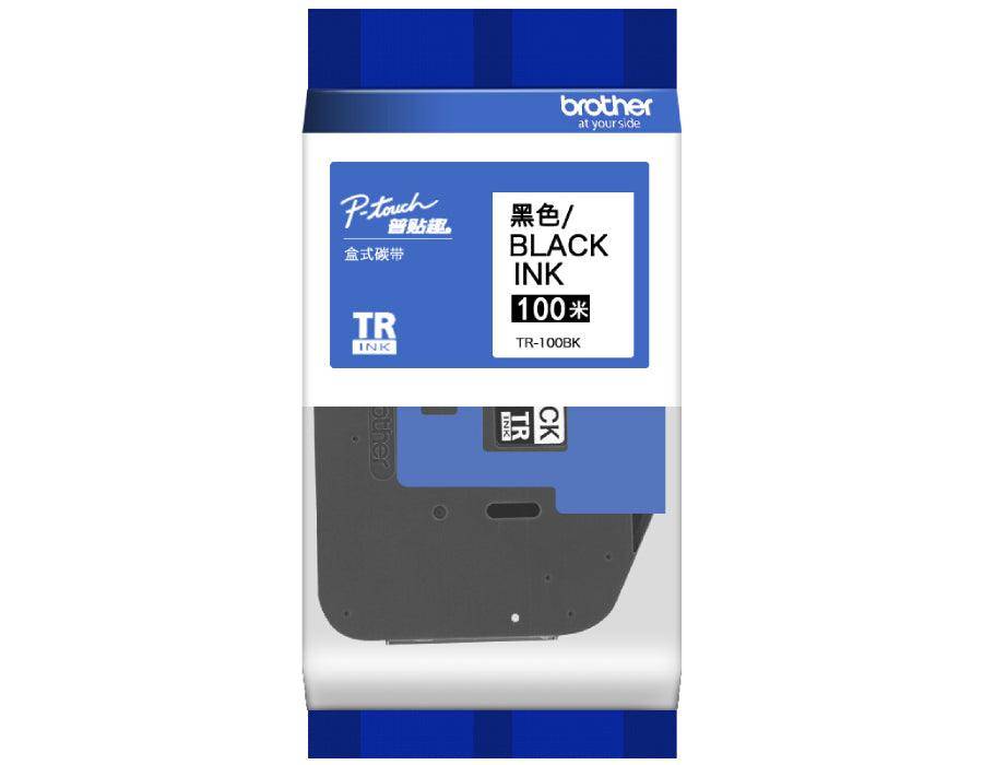 Brother TR-100BK 12mm x 100 m Ribbon Tape – Black