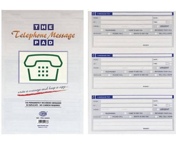 The Telephone Message Pad NCR