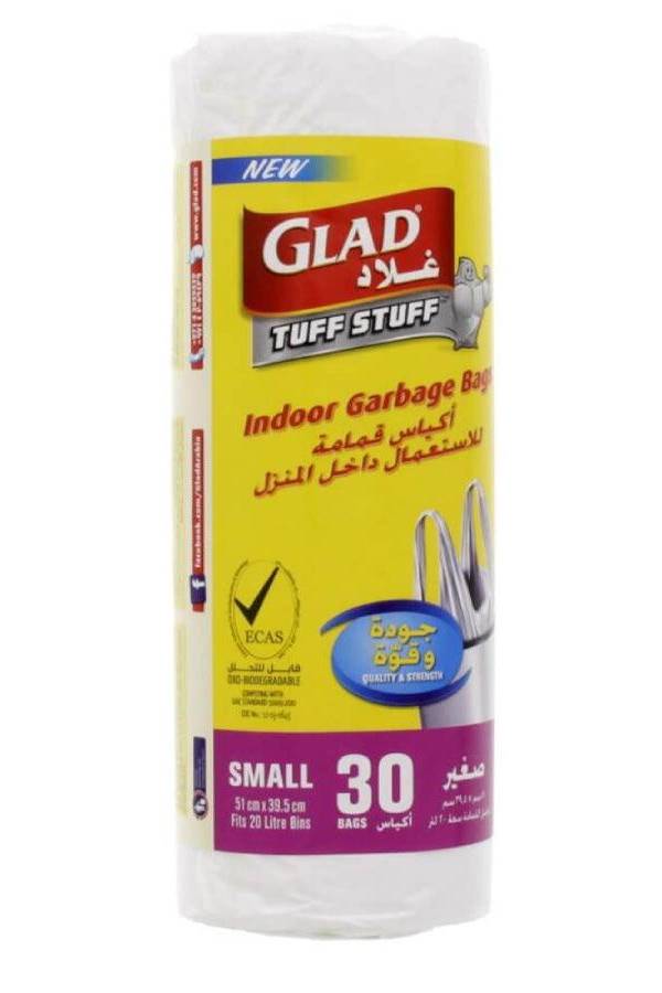 Glad Indoor Garbage Bags Small 30 Bags 51 Cm x 39.5 Cm